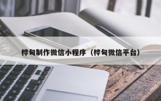 双峰桦甸制作微信小程序（桦甸微信平台）